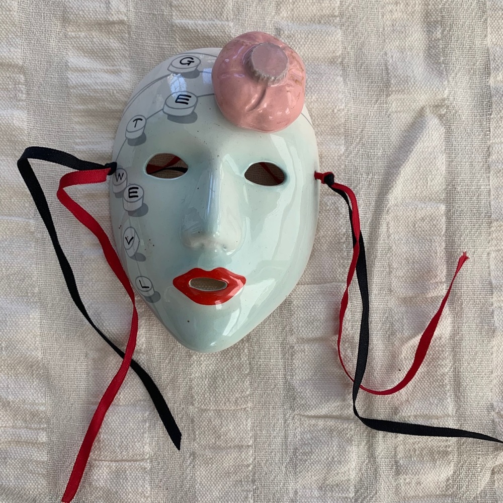 Ceramic mask decoration